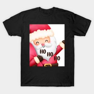 Cute Watercolor Santa Claus T-Shirt